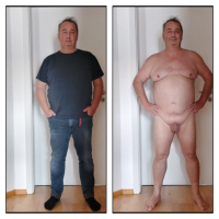 Uli Althoff nackt und angezogen